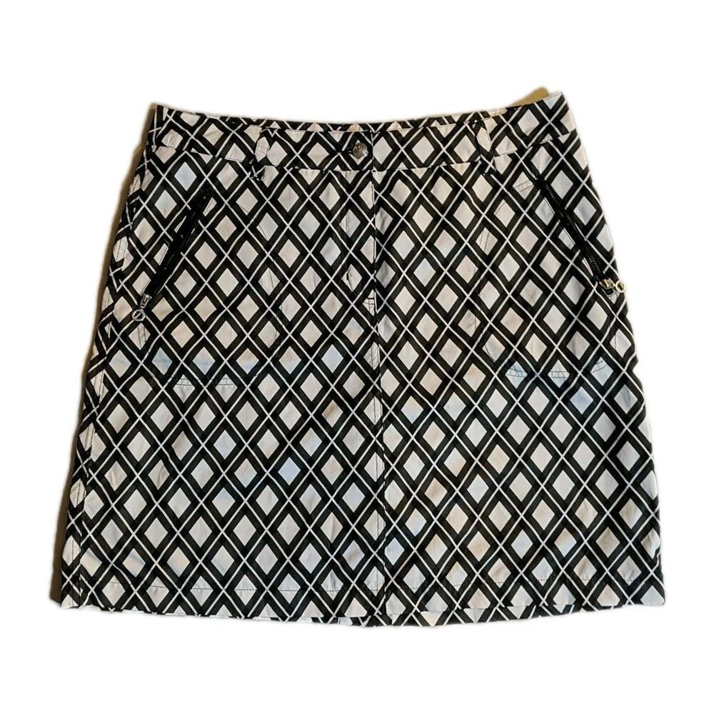 Daily Sports Born in Sweden Geo Skort Tennis Golf Skirt Mesh Shorts US12 EUR42
